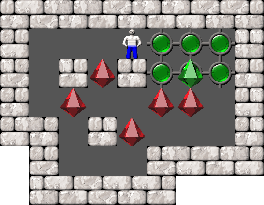 Play KSokoban level 29 of Boxxle 2 set — Free — Without registration