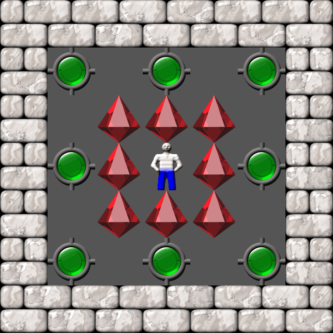 Play KSokoban level 53 of Boxxle 2 set — Free — Without registration