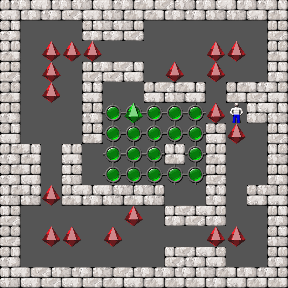 Play KSokoban level 54 of Boxxle 2 set — Free — Without registration