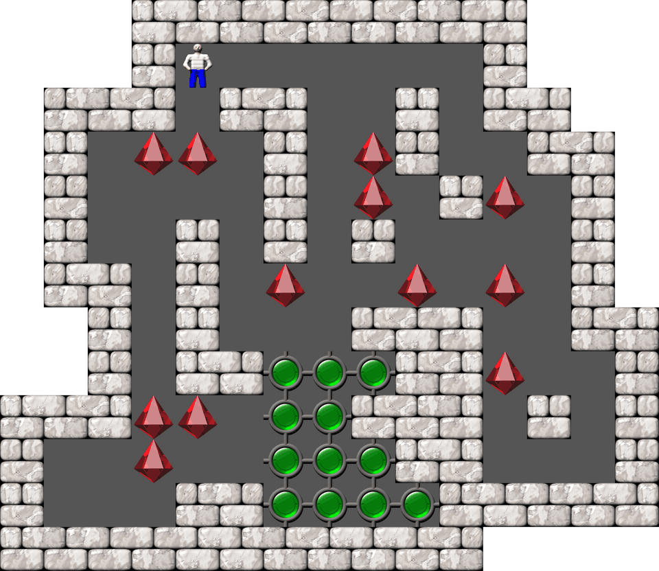 Play KSokoban level 84 of Boxxle 2 set — Free — Without registration