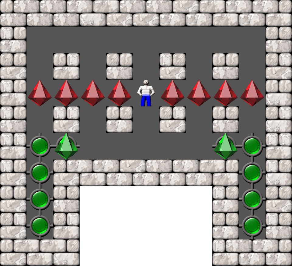 How to play level 14 — Bugs collection 3 — Sokoban — Solution video