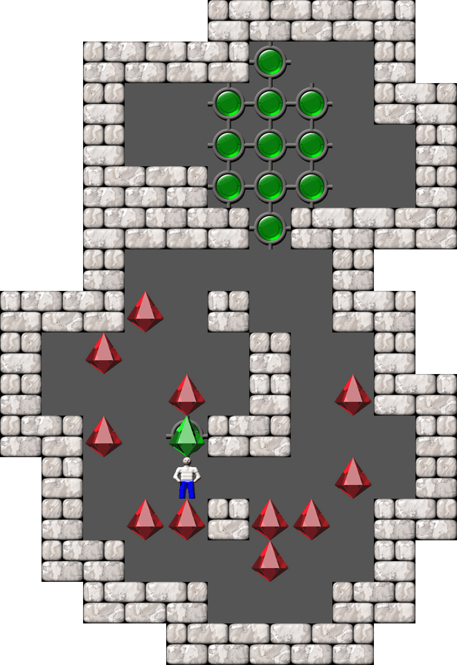 Sokoban Cocktail level 10