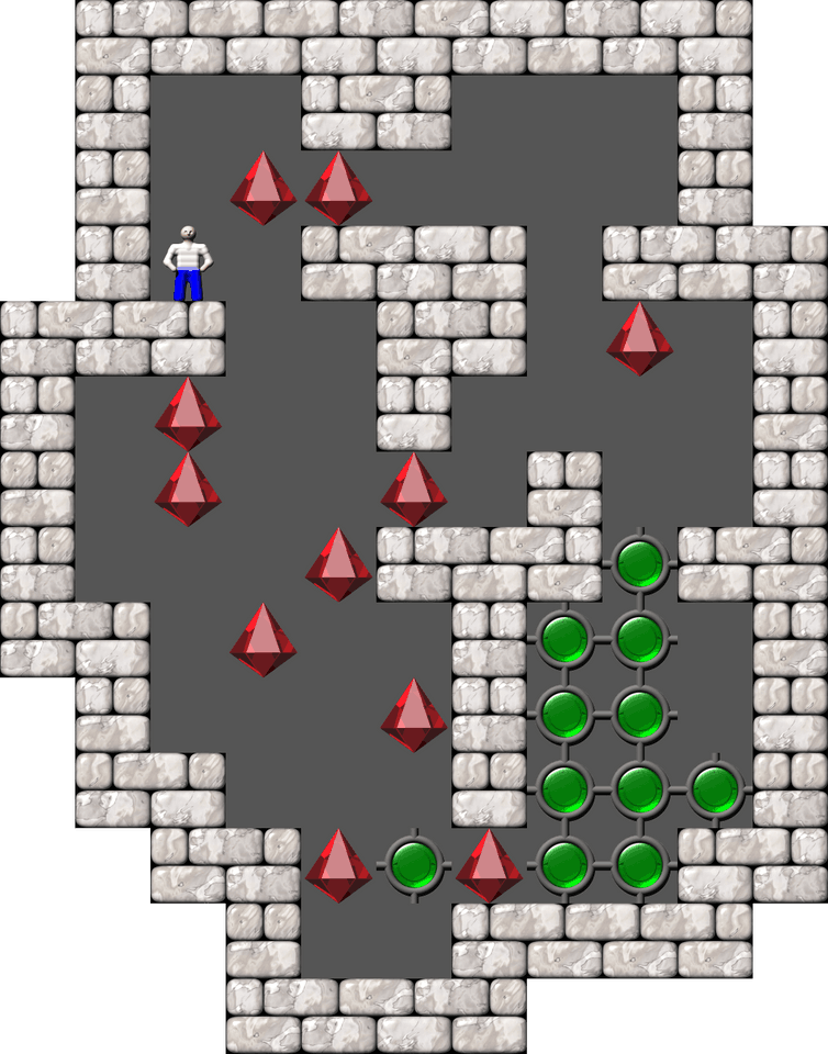 Sokoban Cocktail level 13