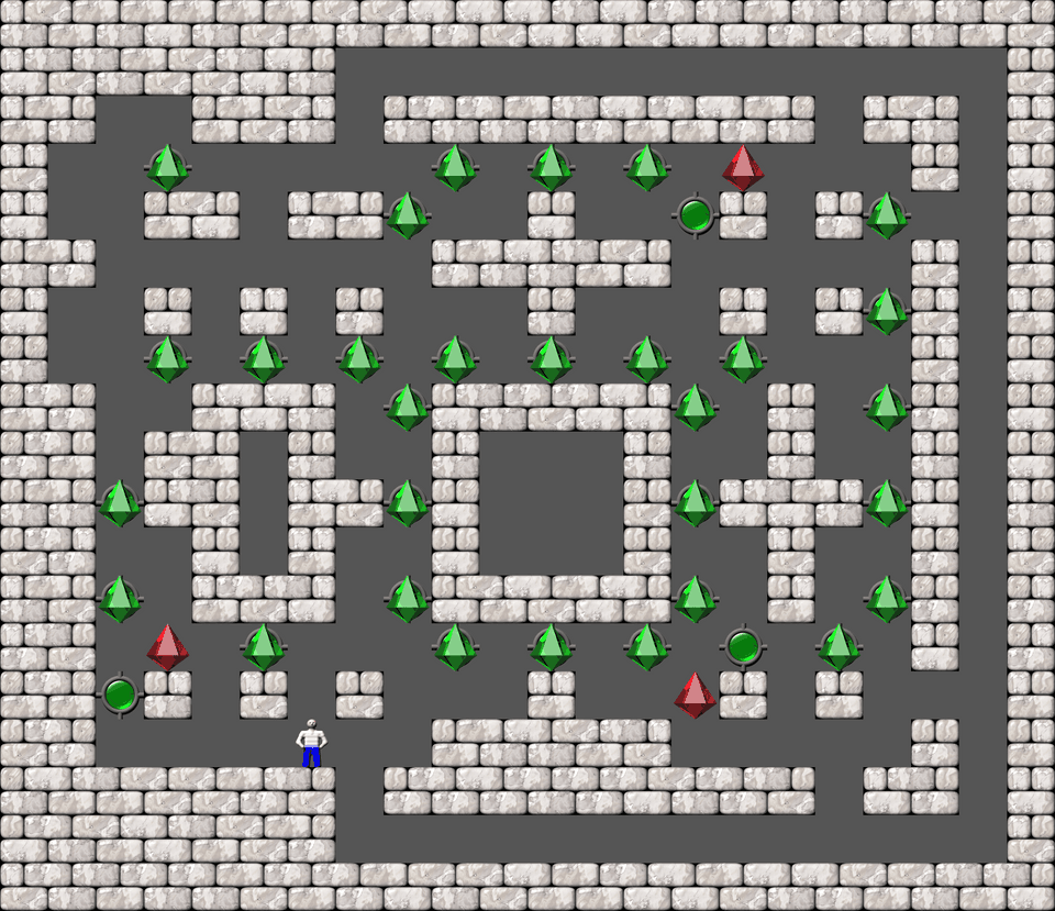 Sokoban Orimaze-variations level 4