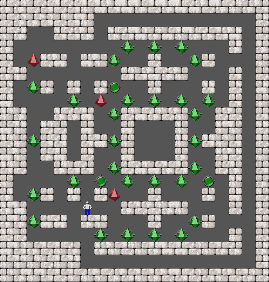 Sokoban Orimaze-variations level 5