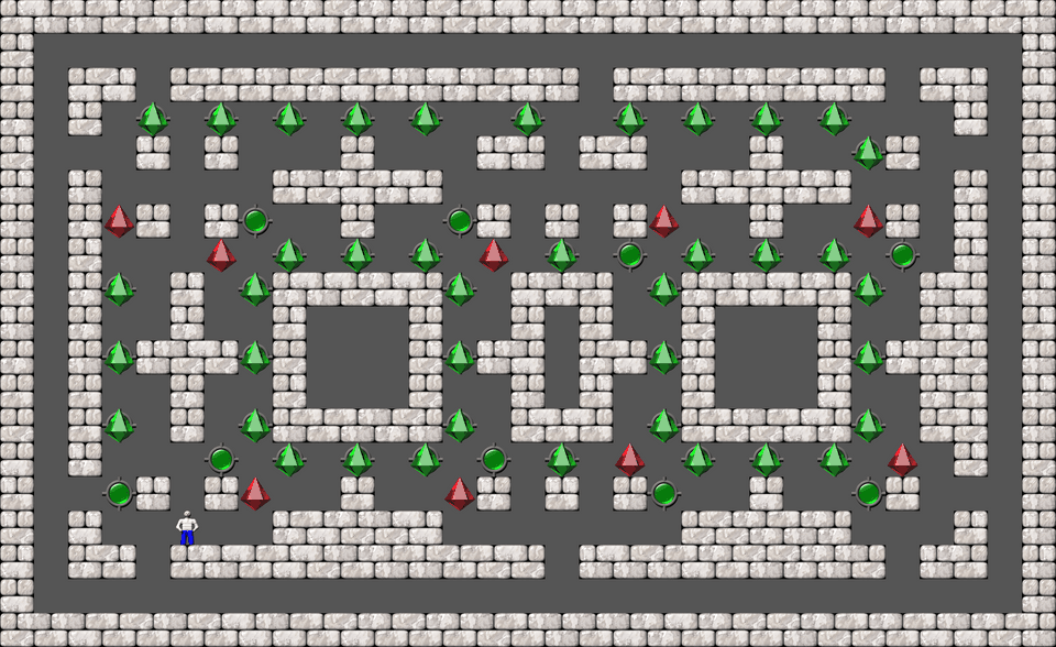 Sokoban Orimaze-variations level 7