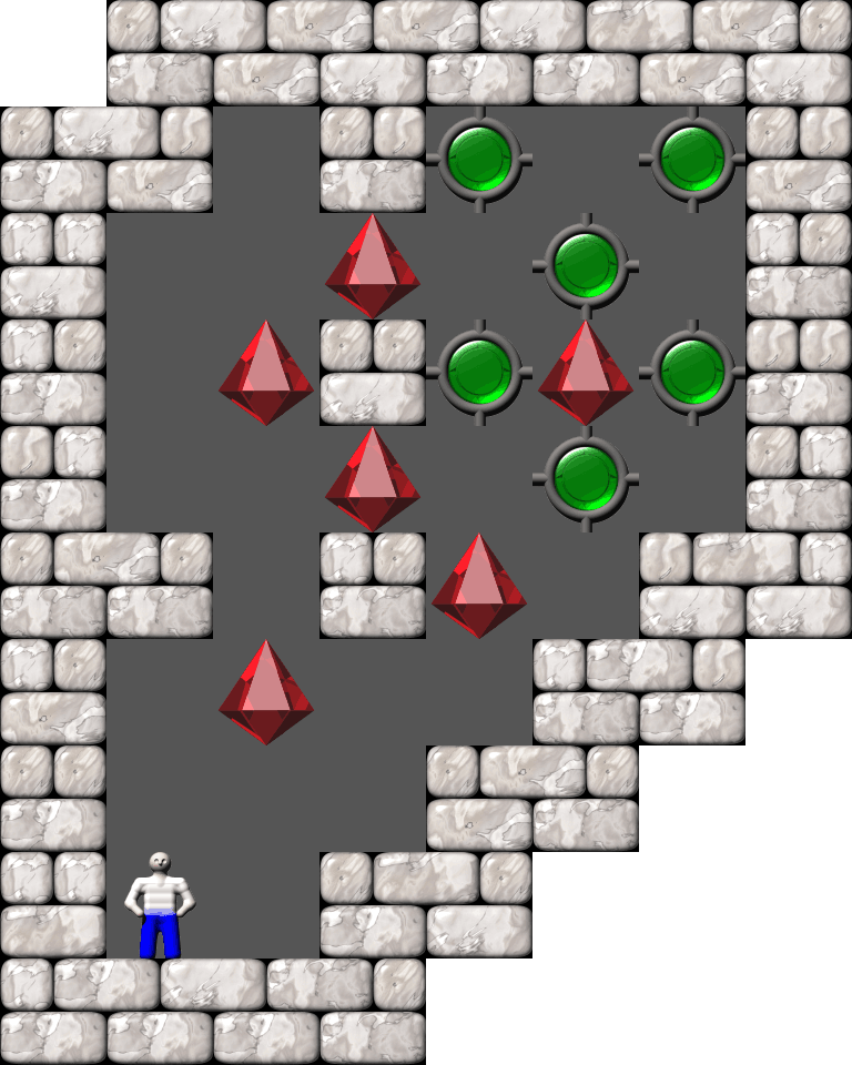 Sokoban Puzzle level 1
