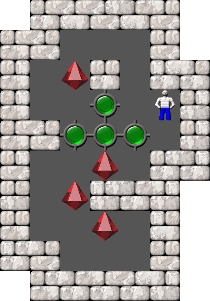 Sokoban Puzzle level 16