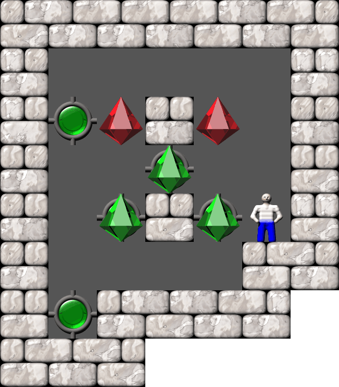 Sokoban Puzzle level 45