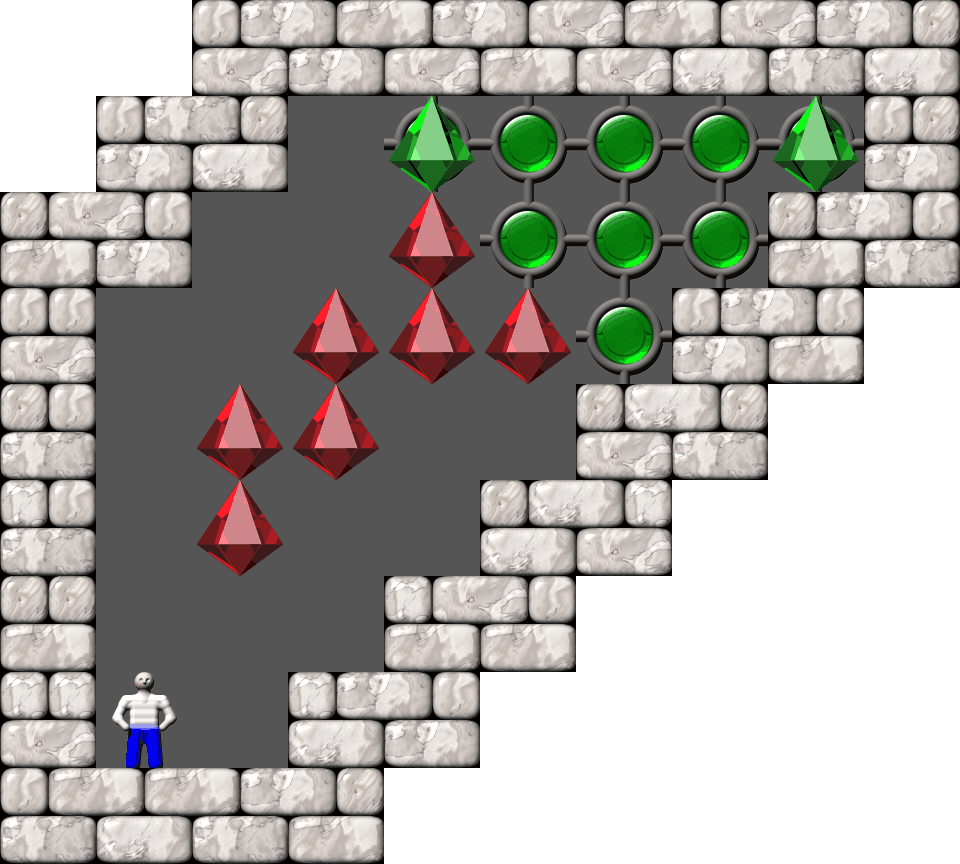 Sokoban Puzzle level 50