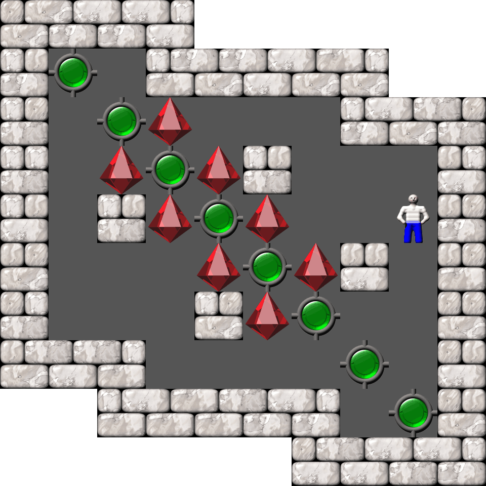 Sokoban Puzzle level 54
