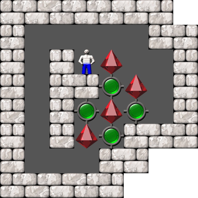 Sokoban Puzzle level 55