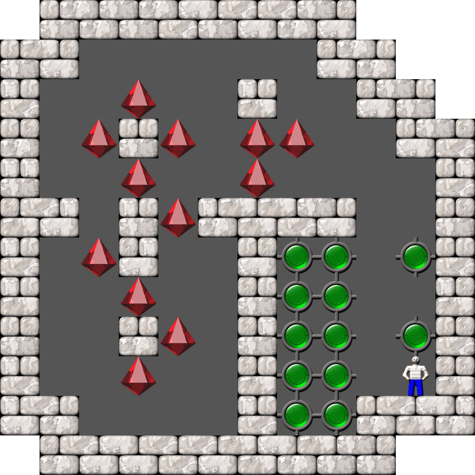 Sokoban Puzzle level 56
