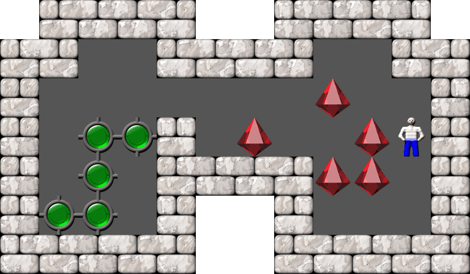 Sokoban Puzzle level 6