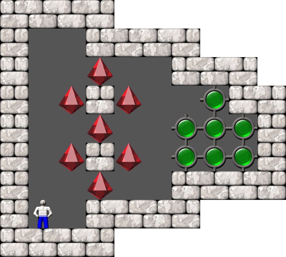 Sokoban Puzzle level 7