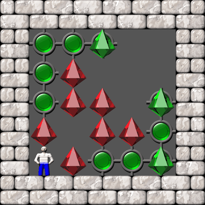 Sokoban Squared level 10