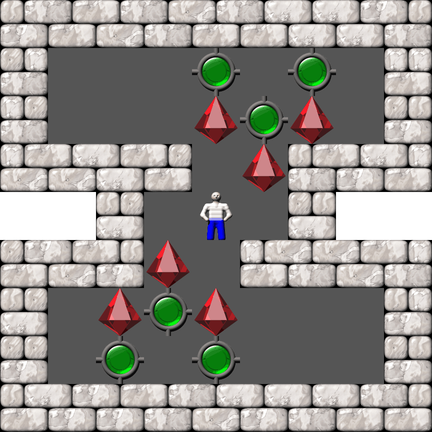 Sokoban Symmetrixx level 16