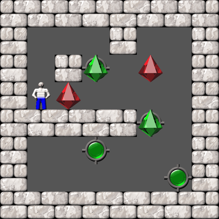 Sokoban Warehouse level 307