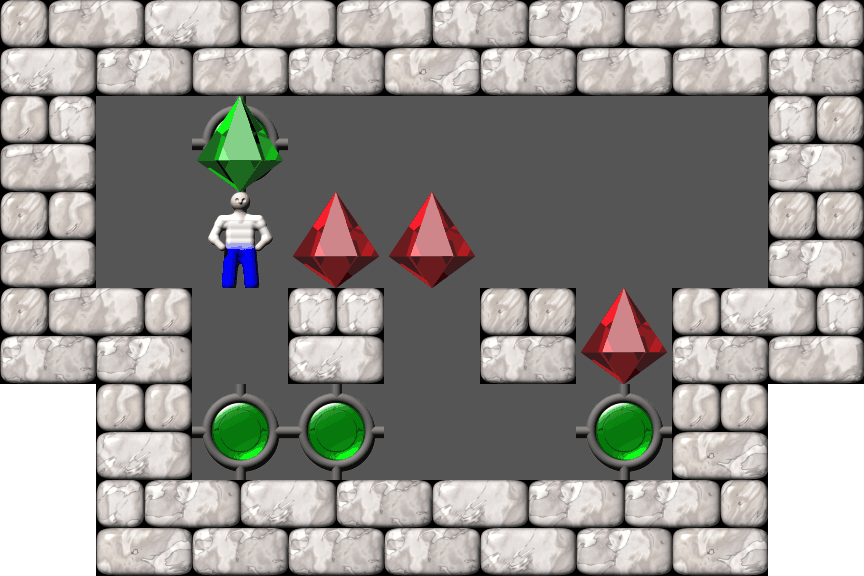 Sokoban Warehouse level 50